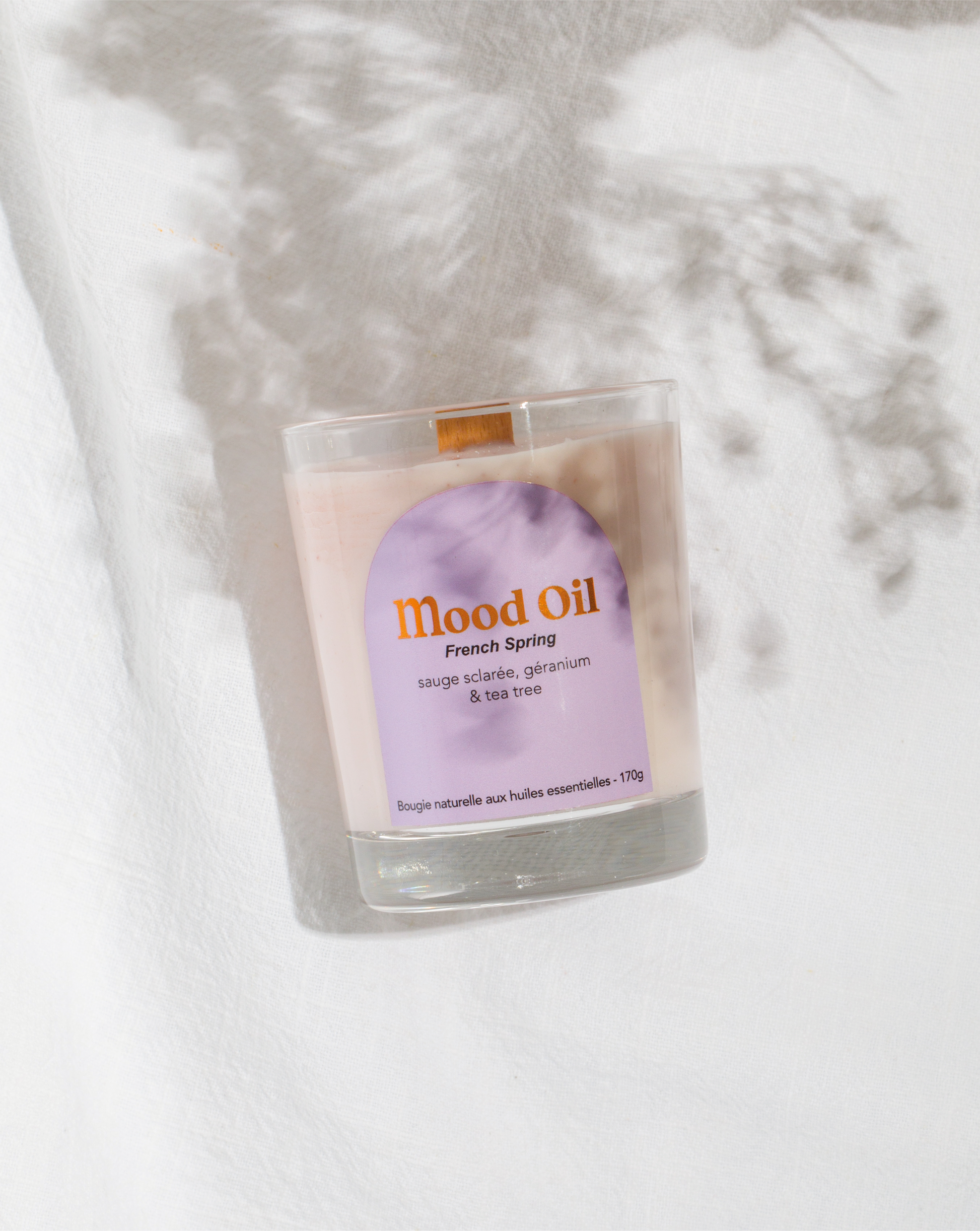 Mood Oil - bougie French Spring  - bougie purifiante aux huiles essentielles