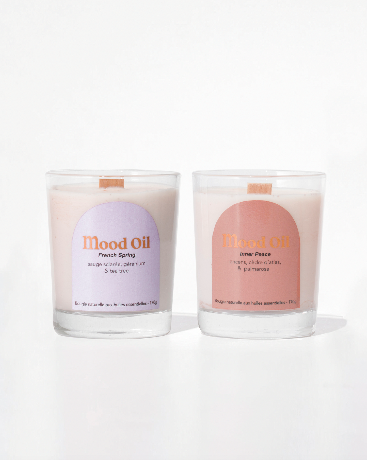 Mood Oil - bougies French Spring et Inner Peace